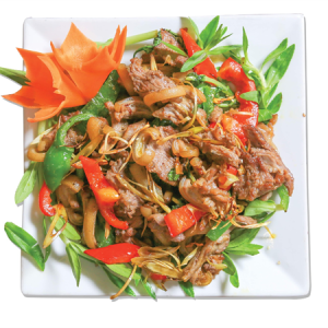 Bê xào xả ớt